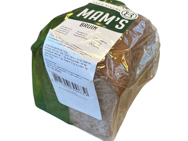 Glutenvrij bruin half gesneden MAM's